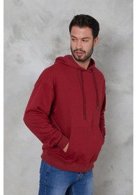 Resim Twenty3 Erkek Oversize Kapüşonlu Kanguru Cepli Ribanalı Uzun Ko (556536066) 