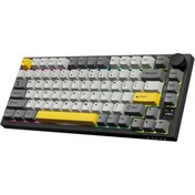 Resim Ak820 Pro Mekanik Oyun Klavyesi,3 Modlu Tft Renkli Ekran Ve Cnc Düğmeli 81 Tuş,rgb Aydınlatma 