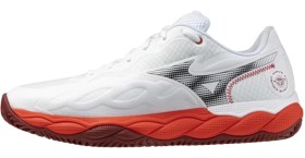 Resim Mizuno Wave Enforce Court CC Erkek Tenis Ayakkabısı Beyaz / Kırmızı 