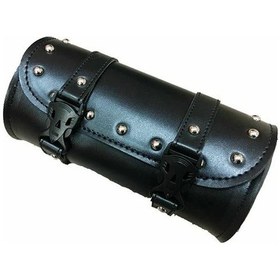 Resim Hightower Siyah Motosiklet Çatal Namlu Şekilli Gidon Çantası Bagaj Alet Çantası Siyah 