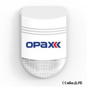 Resim OPAX BGR-10 KABLOLU 48 LED KIRMIZI \u002F MAVİ \u002F KIRMIZI+MAVİ IŞIKLI HARİCİ ALARM SİRENİ 