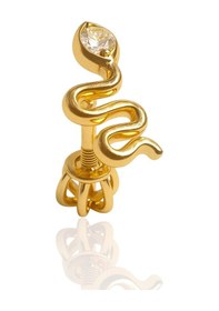Resim 14 Ayar Altın Piercing Tragus Küpe 25114-t004 
