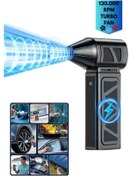 Resim BiTon Toptan Şarjlı Hava Üfleyici 130.000 RPM – Güçlü Toz ve Kir Temizleyici Basınçlı Hava Fanı 
