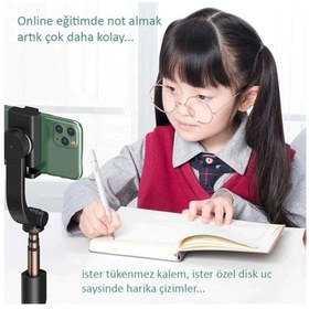 Resim Dokunmatik Kalem 2 In 1 Passive Stylus Kapasitif Tablet Kalemi Beyaz 