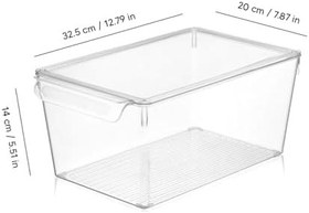 Resim Meleni Home 3nanlü Set Kapaklı Buzdolabı Düzenleyici Buzdolabı İçi Düzenleyici Organizer, Meleni Home 