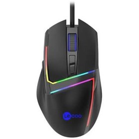 Resim LENOVO LECOO MS106 USB RGB Led Aydınlatmalı 3200dpi Gaming Optic Siyah Mouse 