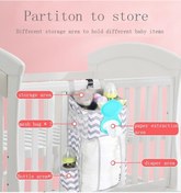 Resim Beyaz Asılı Bebek Bezi Caddy Organizatör Büyük Kapasiteli Çocuk Odası Organizatörü Çoklu C Ve Bebek Bebek Bakım Çantaları 56520840 Beyaz 