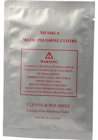 Resim 4 Adet / Paket Meshua Parlatma Bezleri Saatler, İnce Metaller, Mücevher Temizleyici Ve Leke Sökücü Beyaz 