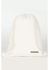 Resim Hapshoe Look Krem 35x40 Cm Unisex Ham Bez Büzgülü Ayakkabı Terlik Çantası Natural 
