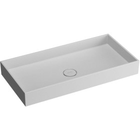 Resim VitrA Memoria M58000001000 Dikdörtgen Çanak Lavabo - 80cm - Beyaz 