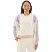 Resim Skechers W Diagonal Lw Fleece Crew Neck Sweatshirt Kadın Sweatshirt Krem 