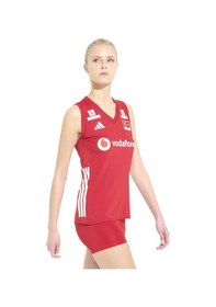 Resim Adidas Türkiye Milli Takım Kadın Kırmızı Voleybol Forma Km7474 
