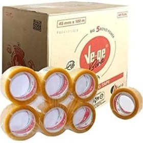 Resim Teknocan Marketing Şeffaf Koli Bandı, 45X100, 10 Adet 