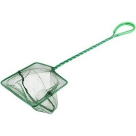 Resim Akvaryum Kepçesi Balık Yakalama Tel Kepçe 12.5x10 CM 