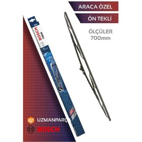Resim Bosch 3397011543 700 Mm Twın Tekli Bosch'un Klasik Sileceği Ön Silecek Seti 