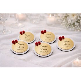 Resim Magnet Altın Pleksi Şık Ve Modern No 067 