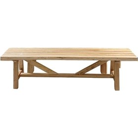 Resim Taksim Ahşap Bahçe Bankı - Kestane Ağacı 40X180 | Dekoratif Yapı 