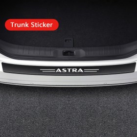 Resim Opel Astra H, GTC, J, K için PVC Otomatik Bagaj Çıkartısı - Ön Kapı Eşi Koruma, Şık Siyah ve Beyaz Tasarım, Bagaj Aksesuarı | Karbon Fiber Desen | Dayanıklı Bagaj Çıkartısı, Bagaj Aksesuarları 