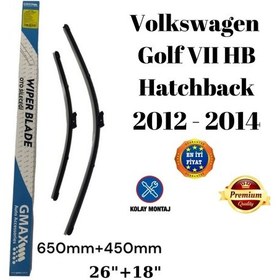 Resim Volkswagen Golf Vıı Hb Hatchback 2012 2013 2014 Uyumlu 26"+18" İnç Araca Özel Ön Cam Silecek Süpürgesi Takımı 650+450mm 