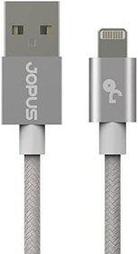 Resim JOPUS iPhone Lightning Data Kablosu JO-DK3 Stylish Cloth, Gri, 1.2mt 