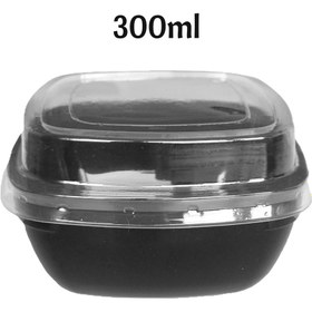 Resim Genel Markalar BODEGA Kapaklı Sert Plastik Kase 300 CC 10 ADET Sütlü Tatlı, Aşure, Sütlaç, Salata Kasesi 