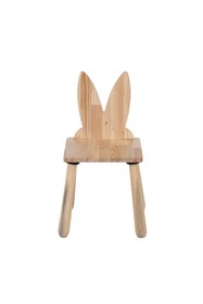 Resim Woodnjoy Joykidstoy Doğal Ahşap Çocuk Sandalye Tavşan 