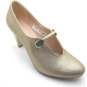 Resim Punto Bayan Altın Topuklu Ayakkabı 