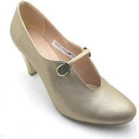 Resim Punto Bayan Altın Topuklu Ayakkabı 