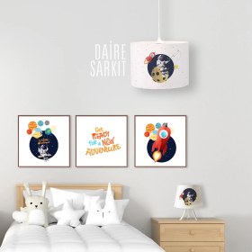 Resim Popcorn Kids Gezegenler Daire Sarkıt Aydınlatma (Large) 