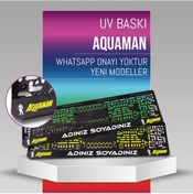 Resim Aquaman Plakalık, 2 Adet Premium Uv Baskı, Plakalıkhane 