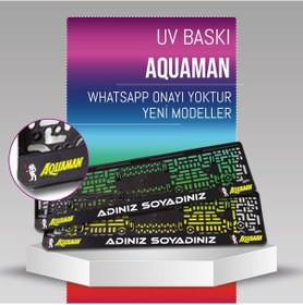 Resim Aquaman Plakalık, 2 Adet Premium Uv Baskı, Plakalıkhane 