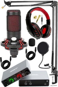 Resim Midex Central-GR Pack-2 Stüdyo Kayıt Ekipmanları GLX-700GR Ses Kartı CXN-30 Stüdyo Mikrofon 