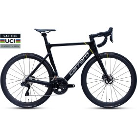 Resim Carraro Fire 5.3 Uci Karbon - 28 Jant 53CM ( M - L ) Kadro 24 Vites Yol Bisikleti - Siyah / Koyu Krom - Sarı 