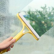Resim 1 Adet Çok Yönlü 3'ü 1 Arada Pencere Temizleme Aracı - Kazıyıcı ve Püskürtücü ile Sarı Silikon Silecek, Cam, Duş Kapıları, Araba Ön Camları İçin İdeal - Elektrik Gerekmez, Ev & Araç Kullanımı İçin Mükemmel, Ön Cam Temizleyici 