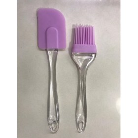 Resim Baysa Silikon Fırça Spatula Mor 