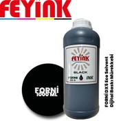 Resim FEYİNK ® Forni Ecosolvent Dijital Baskı Mürekkebi Epson DX5 Kafa Uyumlu Black (Siyah) -1000ml- 