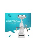 Resim Led Işıklı Onarım Büyüteç Masa Üstü Büyüteç Kelepçe Standı Lehimleme Kaynak Tutucu 