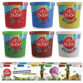 Resim Oyun Hamuru 6 Renk 1 Paket 6 Lı Oyun Hamuru 600 Gr Canlı Renkler Çok Renkli 