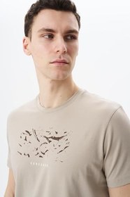 Resim Arma Erkek Giysiler Kısa Kollu T-shirt Ar-ma Erkek Bisiklet Yaka Tişört Regular Fit %100 Pamuk Süprem Basic Baskısız Y31344408002 Mor-m2 