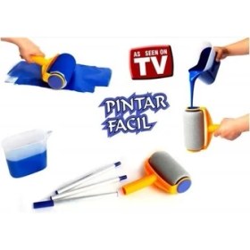 Resim Senson Pintar Facil Pratik Damlatmayan Boya Rulosu ve Fırçası 