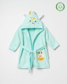 Resim Zürafalı Bornoz Mint Mint 