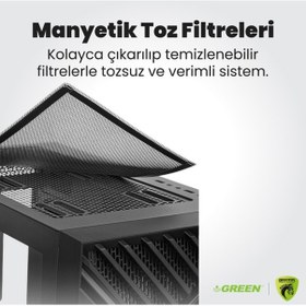 Resim Green GRIFFIN G3 PLUS i5-14400f 16 GB 512 GB SSD RTX5060 Free Dos Oem Paket Masaüstü Oyuncu Bilgisayarı 