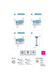 Resim Prima Nova Seoul Taze Ürün Saklama Kabı 3'lü Set Şeffaf 