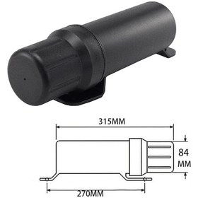 Resim Youmex Motosiklet Depolama Borusu - 84mm Genişlik, Su Geçirmez, Araç Ve Gereç Saklama, Motor Korumalarına Montaj Edilebilir 