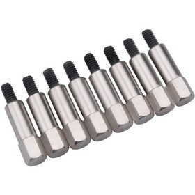 Resim Skycity 8 Adet Krom Çelik Hex Kafa Valf Kapak Çivisi Seti - 1/4"-20 Işın Açısı, 283-400 Motorlar İçin Dayanıklı 