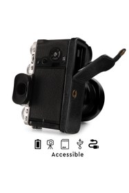 Resim MegaGear Fujifilm X-t4 Hakiki Deri Fotoğraf Makinesi Kılıfı 