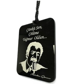 Resim Müslüm Gürses Çünkü Sen Çölüme Yağmur Oldun Ayna Süsü Zincirli 