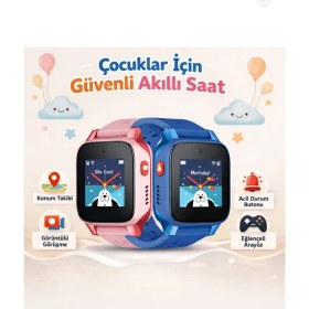 Resim TCL Çocuk Akıllı Saati İkili Paket - Mavi ve Pembe Renkli Görüntülü Konuşma Özellikli 