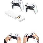 Resim 4K Hd Görüntü Kaliteli Retro Game Stick 20000 Oyunlu Çift Kollu Beyaz Game Stick 
