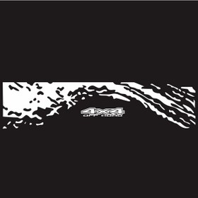 Resim Xindoker Pikap Arka Vinyl Sticker Beyaz - Araba Dekoratif Onarım Etiket 150x35cm 